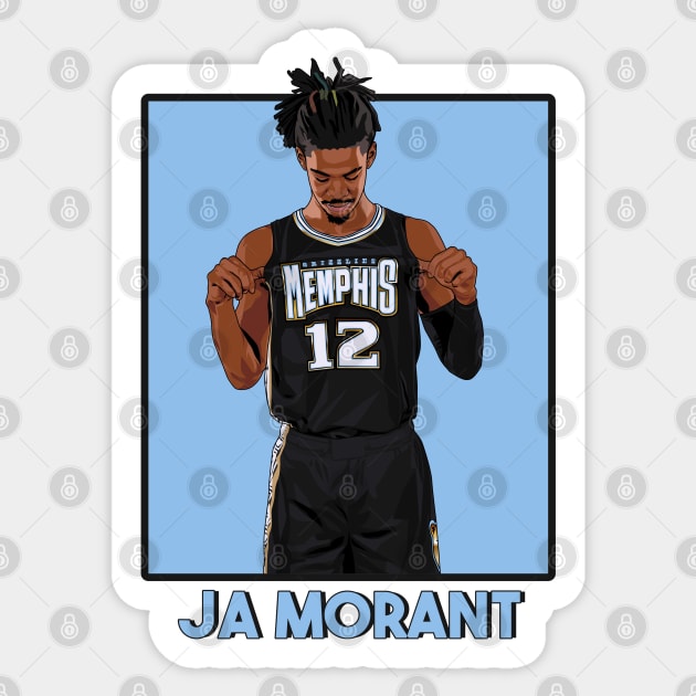 Ja Morant Sticker by origin illustrations